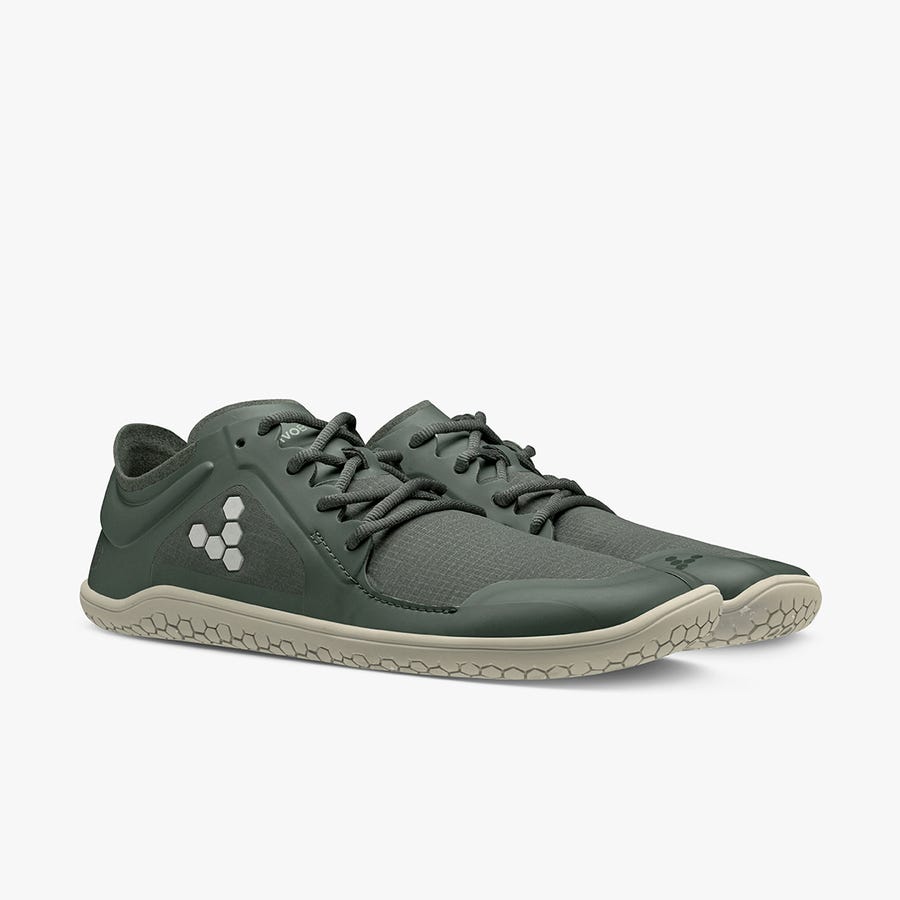 Green Men's Vivobarefoot Primus Lite III All Weather Hiking Shoes | Philippines 0019LISH